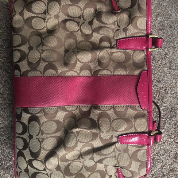 Coach Drawstring Carryall Shoulder Bag Handbag - Picture 2 of 6